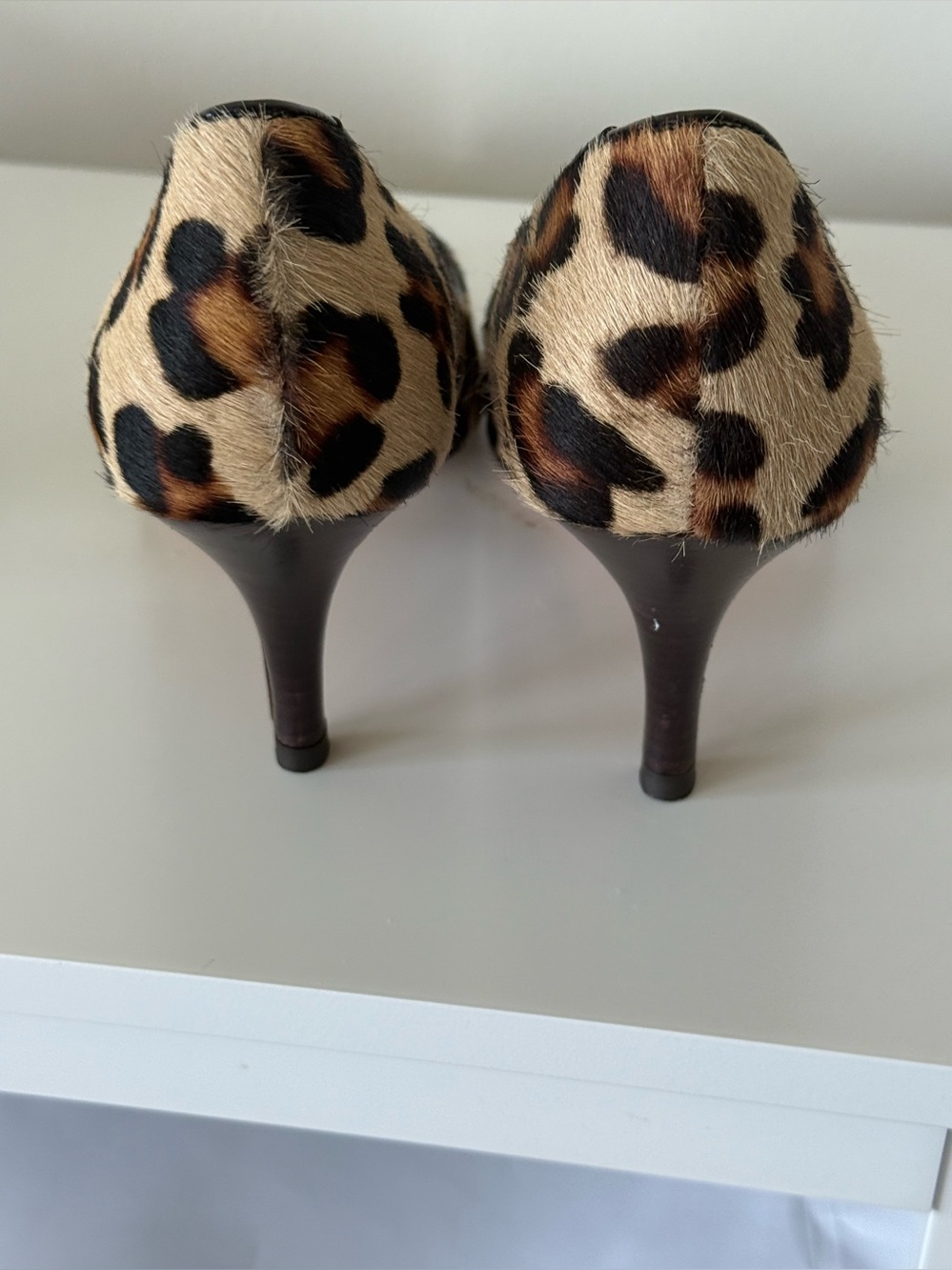 Boden Leopard-Print Pointed Heel Pumps - Tan/Black/Brown